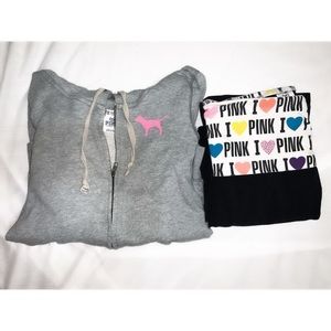 ON SALE PINK Hoodie and Leggings set!